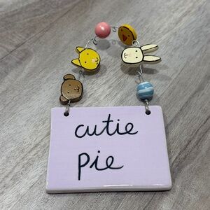 Sandra Magsamen for Silvestri Ceramic Plaque “Cutie Pie” Decorative Wall Art